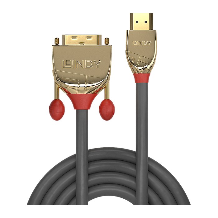 LINDY HDMI an DVI-D Single Link Kabel Gold Line 3m