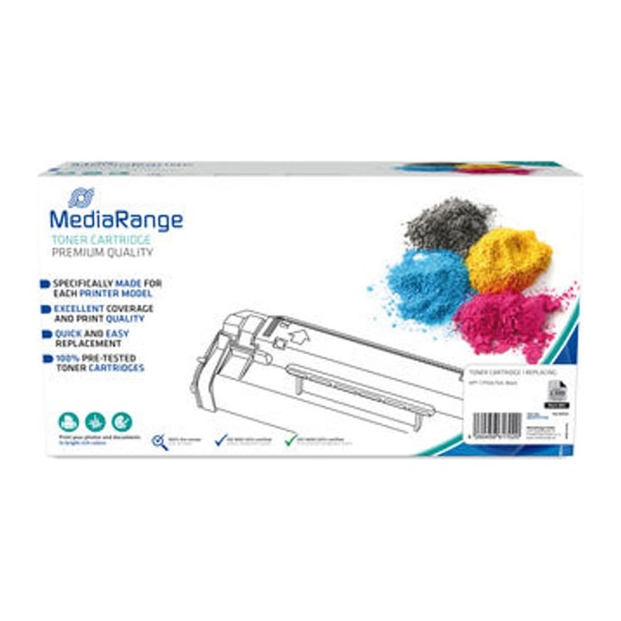 MediaRange Toner HP für C7115A/15A, mit Chip, schwarz