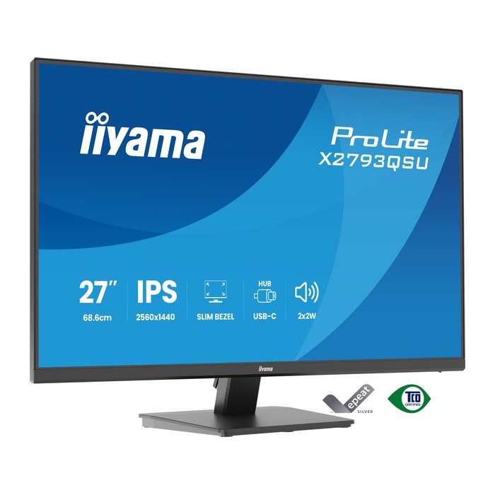 IIYAMA 68.6cm (27") X2793QSU-B1 16:9 HDMI+DP+2xUSB IPS