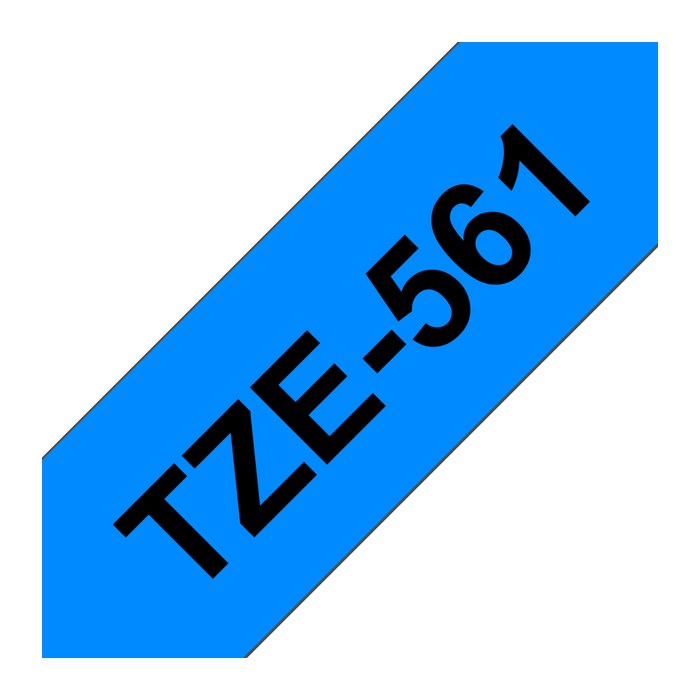 brother Schriftband TZe-561 TZE561, 36 mm, schwarz auf blau, 1 St.