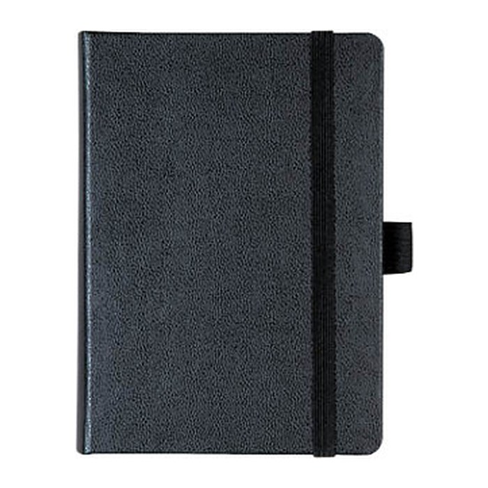 BRUNNEN Notizbuch KOMPAGNON ca. DIN A6 liniert, schwarz Hardcover 192, davon 16 zum Heraustrennen Seiten, 1 St.