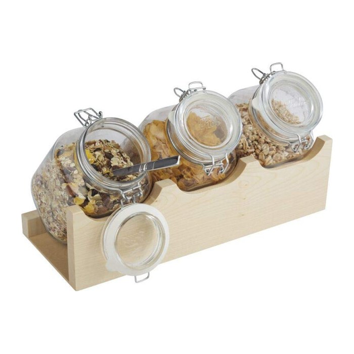 APS Servier-Set GOOD MORNING braun 43,0 x 17,0 cm, 1 Set