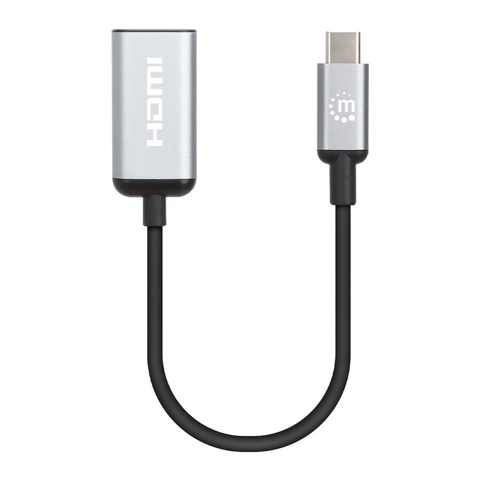 MANHATTAN 4K@60Hz USB 3.2 Typ C auf HDMI-Adapter 15cm Kabel