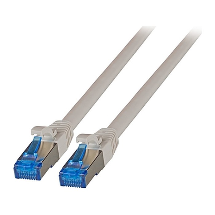EFB RJ45 Patchk. S/FTP Cat.6A Cat.7 TPE superfl. 25.00m grau