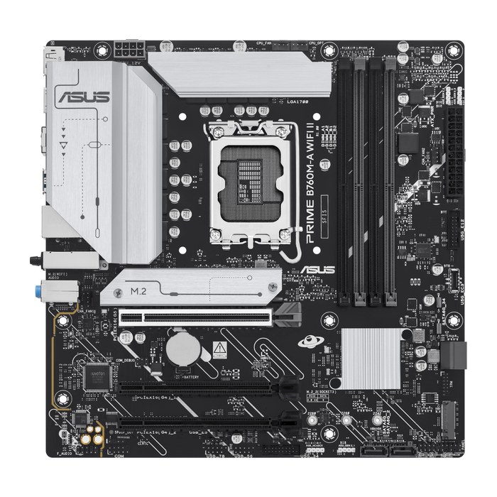 ASUS PRIME B760M-A WIFI II (INTEL,1700,DDR5,mATX)