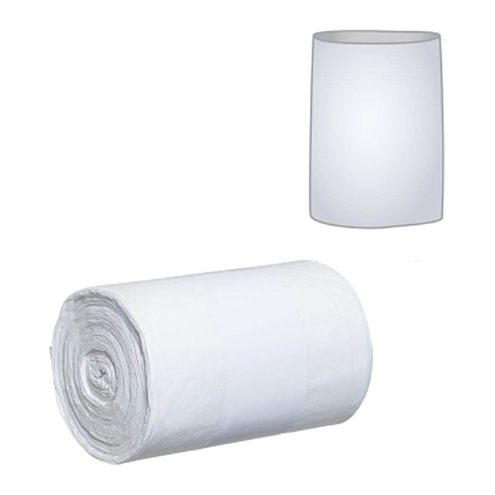 Müllbeutel 60,0 l weiß 14,0 µm, 100 St.
