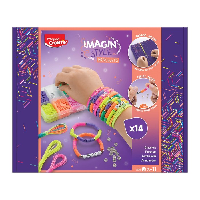 maped Schmuck-Basteln-Set Imagine'Style neon mehrfarbig