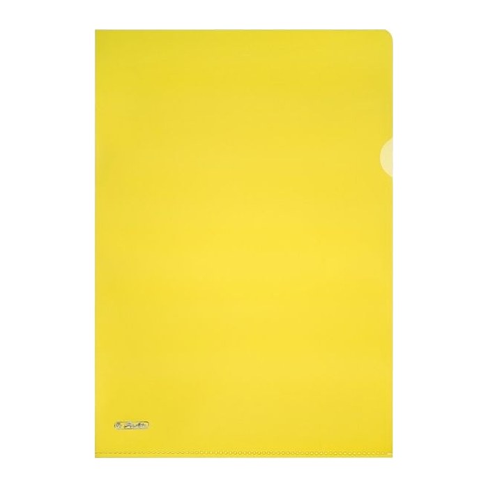 herlitz Sichthüllen DIN A4 gelb genarbt 0,19 mm, 10 St.