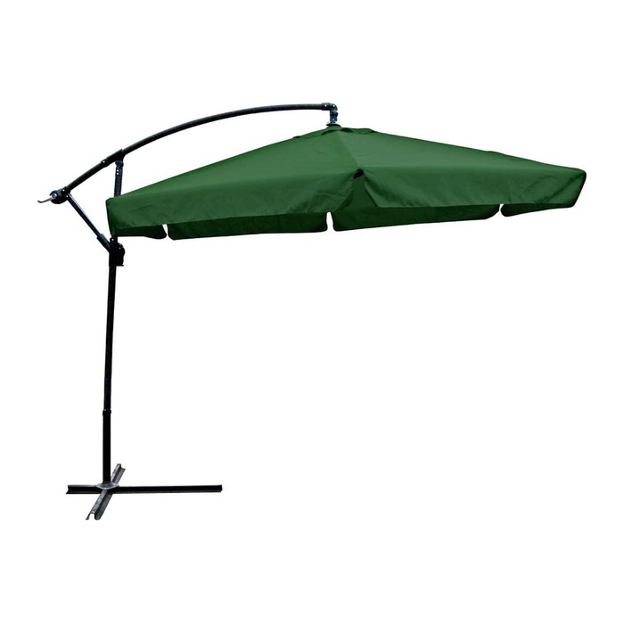 Garden Pleasure Sonnenschirm sechseckig, grün neigbar Ø 300,0 cm, 1 St.
