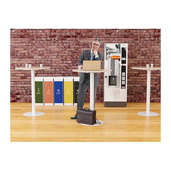 meet powered by PAPERFLOW Stehtisch rund Spanplatte buche 60,0 x 60,0 x 110,0 cm, 1 St.