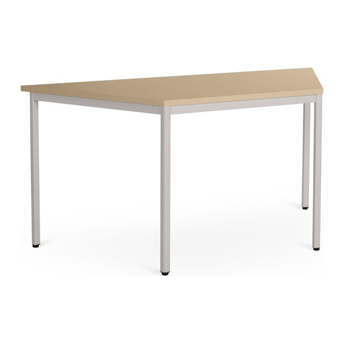 Mehrzwecktisch Trapez – Gestell in Weißaluminium (1600 x 800 x 750 mm)