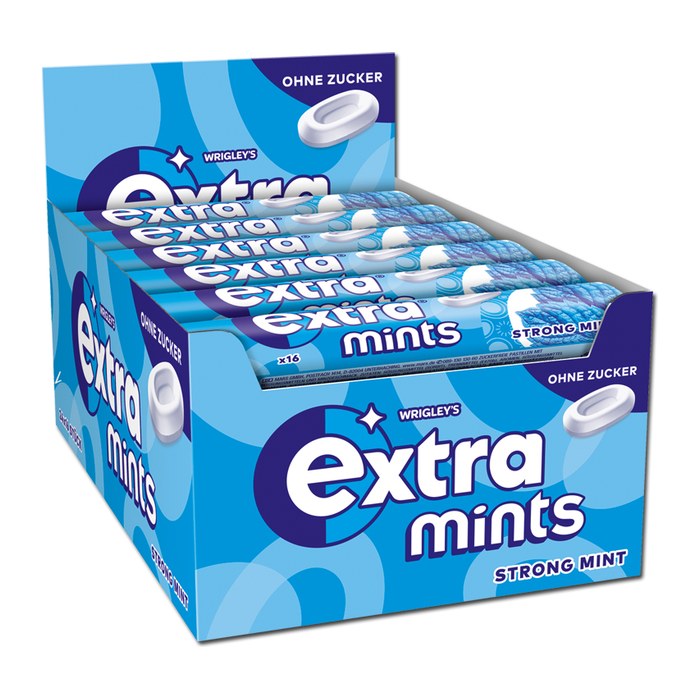 extra® mints Bonbons 24x 16 Dragees, 24 St.
