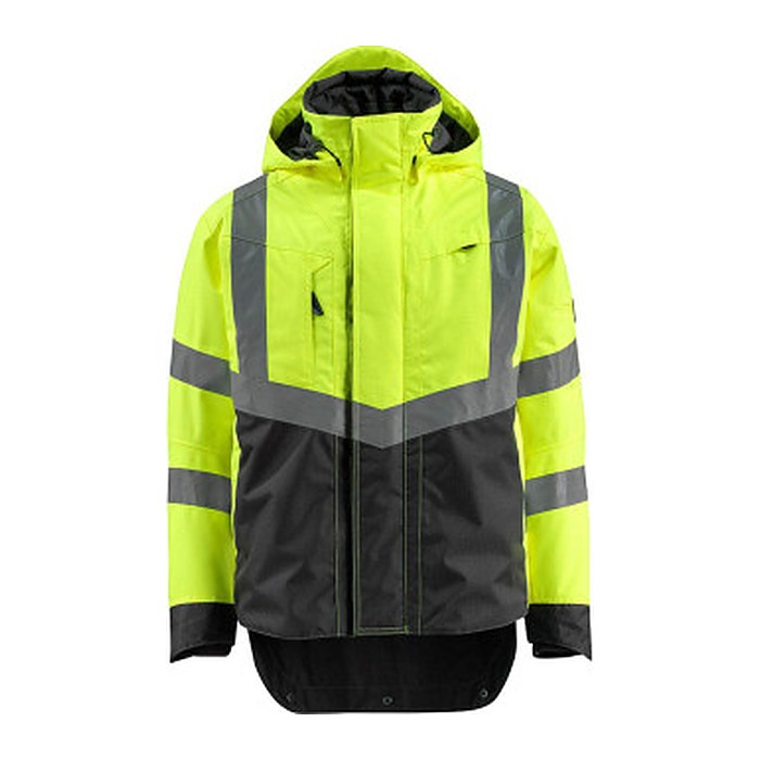 MASCOT® unisex Warnjacke Harlow gelb, schwarz Größe S