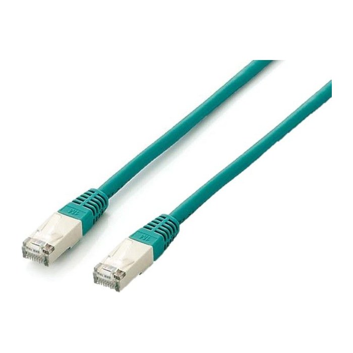 Equip Patchkabel Cat6A Plat.S/FTP 2xRJ45 15.00m grün LSZH Polybeutel