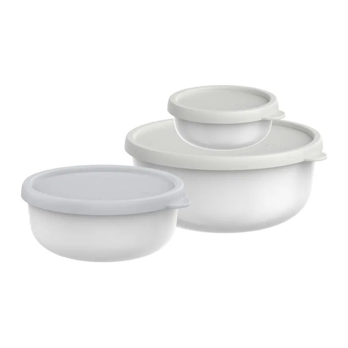 MEPAL Frischhaltedosen-Set Lumina 2.0 weiß 0,25/0,75/1,5 l, 1 Set