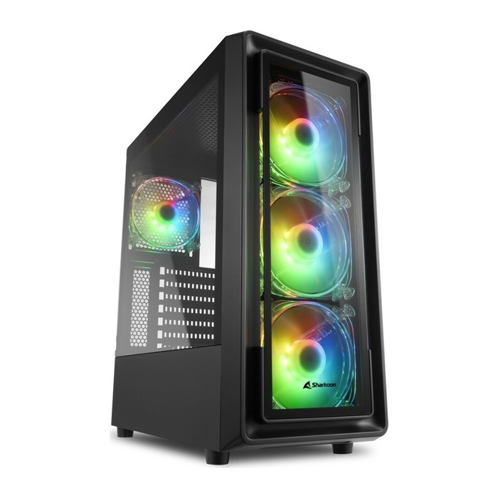 Sharkoon Gehäuse TK4 RGB ATX 1xGlas schwarz