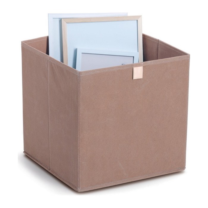 Zeller Aufbewahrungsbox mocca 32,0 x 32,0 x 32,0 cm, 1 St.