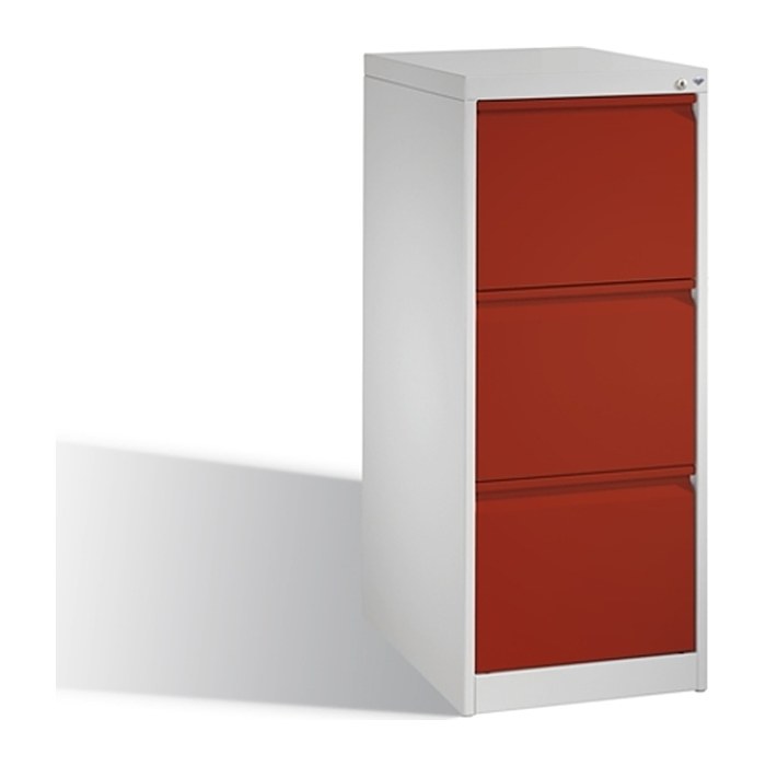 CP C 2000 Acurado Hängeregistraturschrank lichtgrau, rubinrot 3 Schubladen 43,3 x 59,0 x 104,5 cm, 1 St.