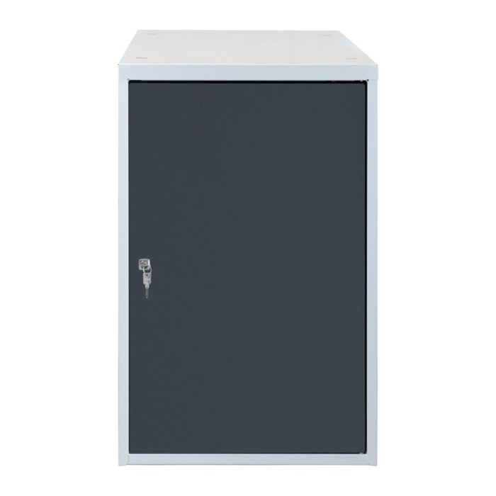 ADB Stahlschrank 41940 anthrazitgrau, lichtgrau 1 Fachboden 53,0 x 70,0 x 80,0 cm, aufgebaut, 1 St.