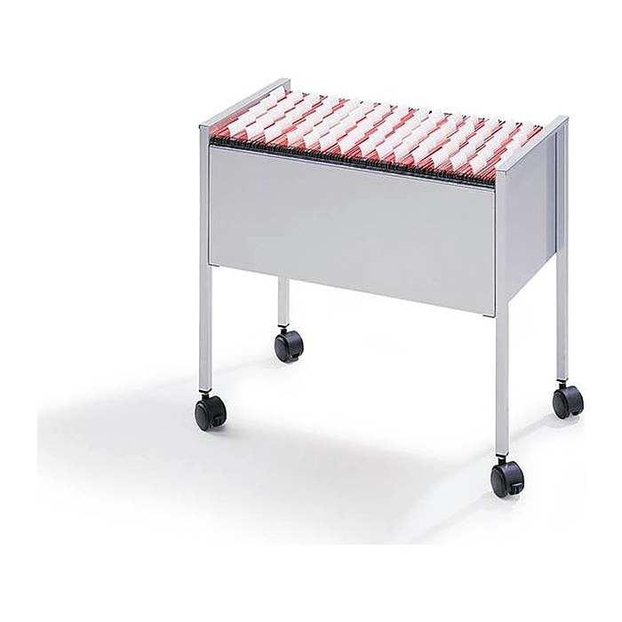DURABLE Hängemappenwagen Längs-Registratur grau für bis zu 80 Hängemappen