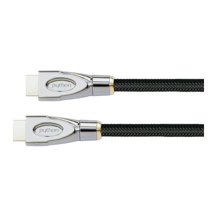 Python HDMI« 2.1 Kabel 8K UHD-2 Nylongeflecht schwarz 0,5m
