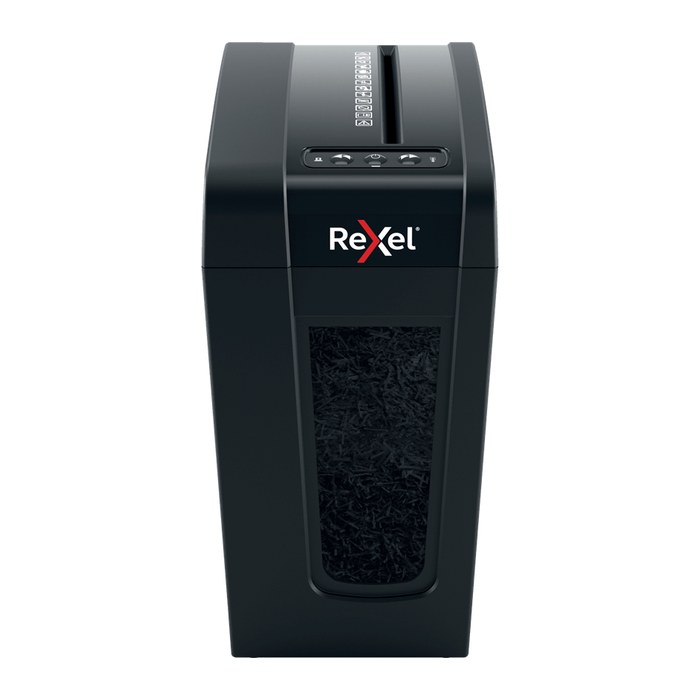 Rexel Secure X8-SL Aktenvernichter mit Partikelschnitt P-4, 4 x 40 mm, bis 8 Blatt, schwarz