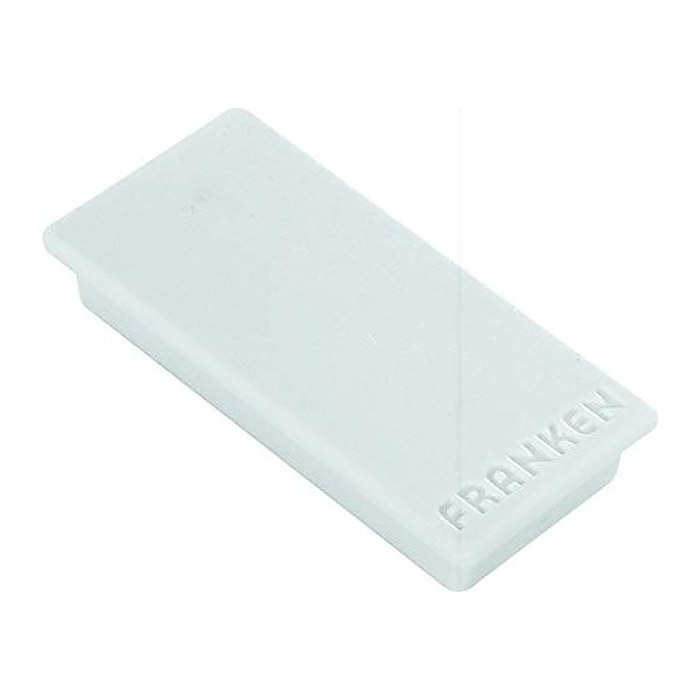 FRANKEN Magnete grau, Metall 23,0 x 50,0 mm, 10 St.