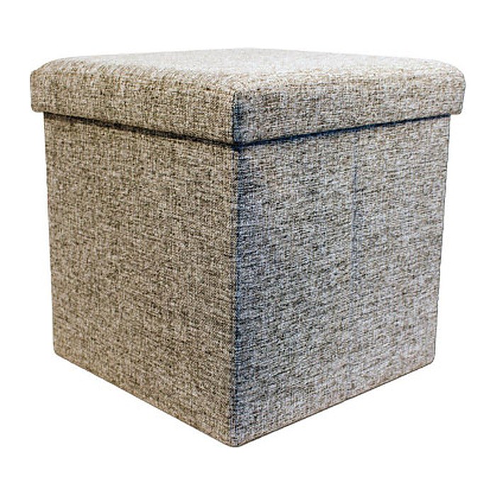 Echtwerk Wohnzimmer-Hocker mit Stauraum Store Cube EW-SW-0460 grau, 1 St.