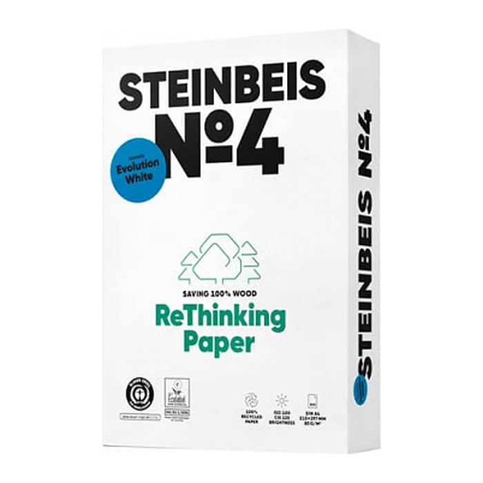 STEINBEIS Recyclingpapier No.4 DIN A4 80 g/qm 500 Blatt