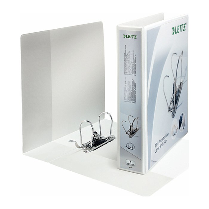 LEITZ 4225 Präsentationsordner weiß Kunststoff 8,0 cm DIN A4, 1 St.