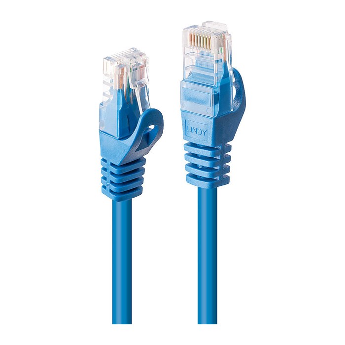 LINDY Patchkabel Cat6 U/UTP Basic blau 1.00m