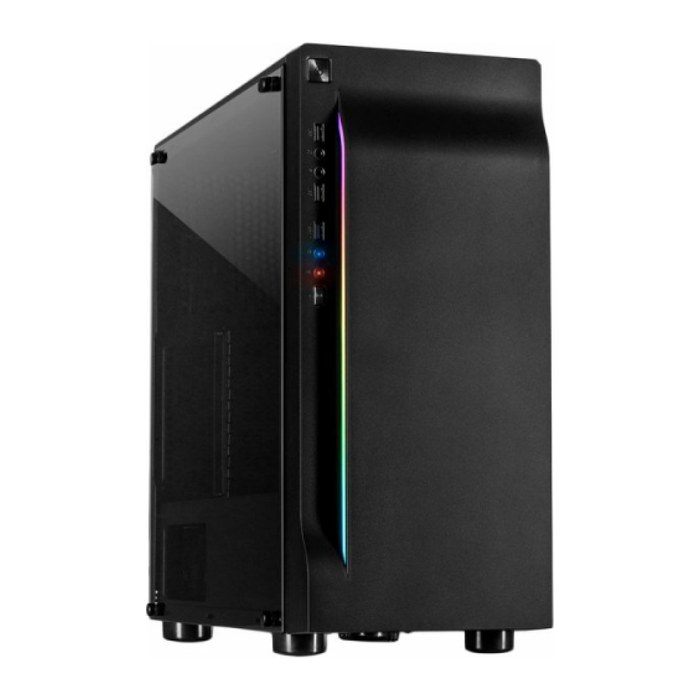 Inter-Tech Gaming-Gehäuse A-3411 Creek RGB mit Tempered Glas