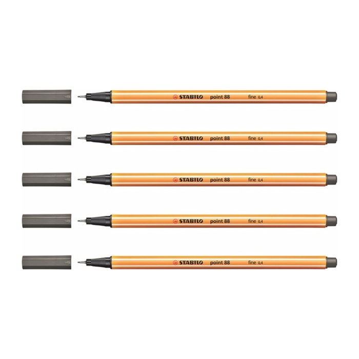 STABILO point 88 Fineliner grau 0,4 mm, 1 St.