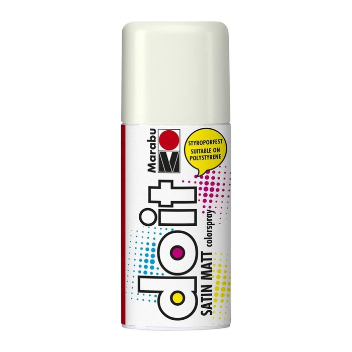 Marabu Do it Satin Matt Acrylspray Sprühfarbe weiß 150,0 ml, 1 St.