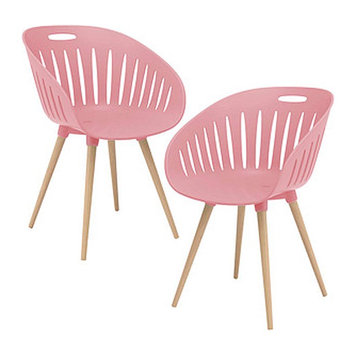 Topstar Schalenstühle T2023 FZ20EIR-2 rose Kunststoff, 2 St.