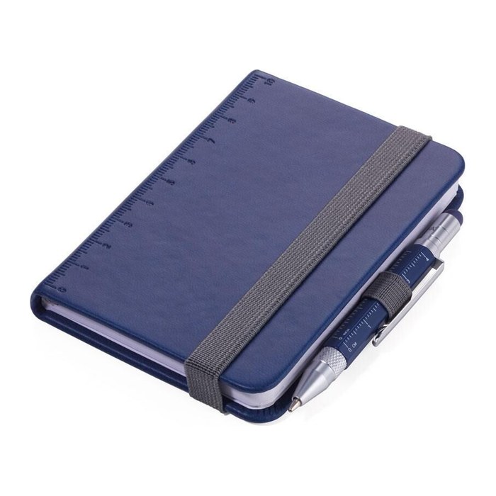 TROIKA Notizblock LILIPAD+LILIPUT TOOL PEN dunkelblau