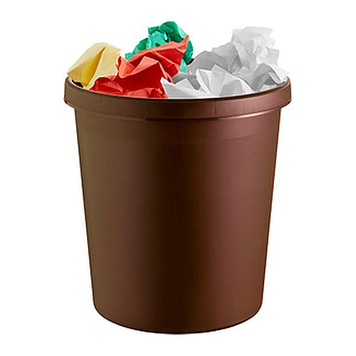 helit "the german" Papierkorb 30,0 l braun, 1 St.