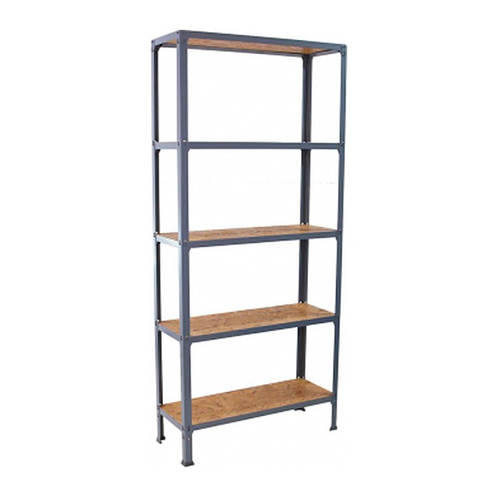Simonrack Regal SIMONHOME CLICK MINI 8425437128943 grau, braun 80,0 x 30,0 x 180,0 cm