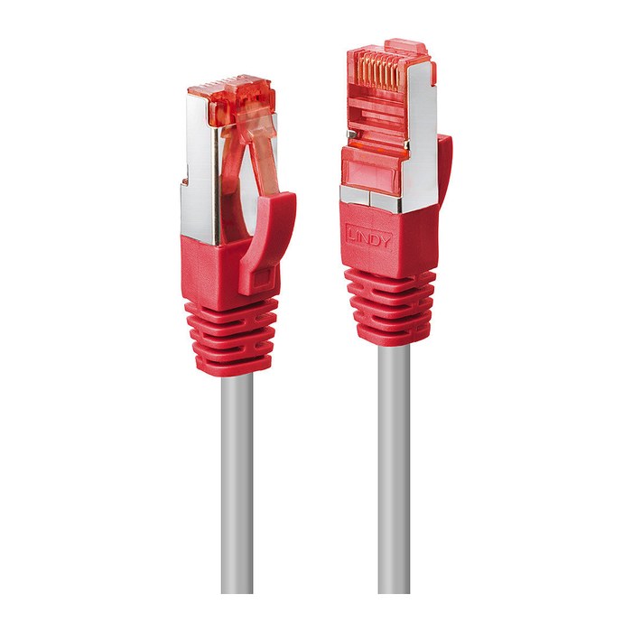 LINDY Patchkabel Cat6 CrossOver S/FTP grau/rot 2.00m