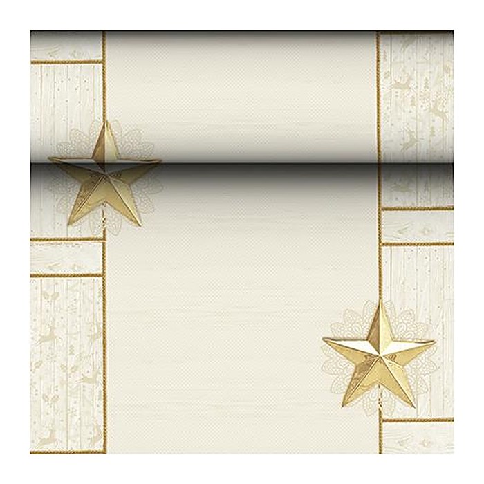 PAPSTAR Tischläufer Rising Star 88166 champagner 40,0 cm x 24,0 m, 1 St.