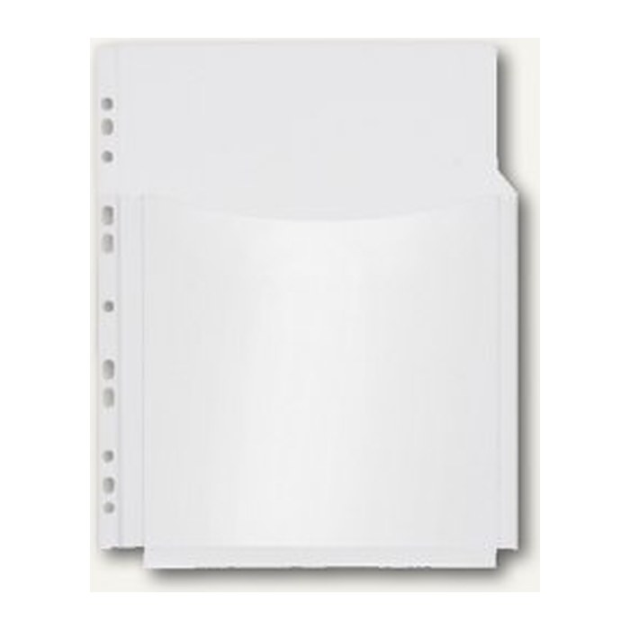 FolderSys Prospekthüllen Katalog 3/4 DIN A4 transparent klar 0,20 mm, 5 St.