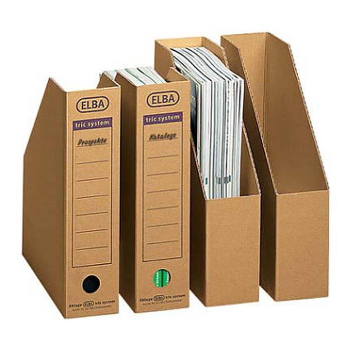 ELBA Archiv-Stehsammler tric system braun, 12 St.