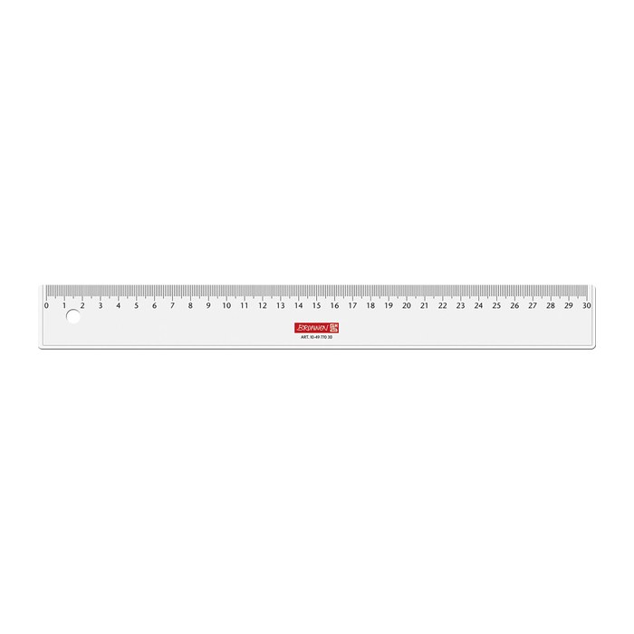 BRUNNEN Lineal 30,0 cm, glasklar