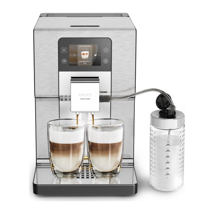 KRUPS EA877D Intuition Experience Kaffeevollautomat silber