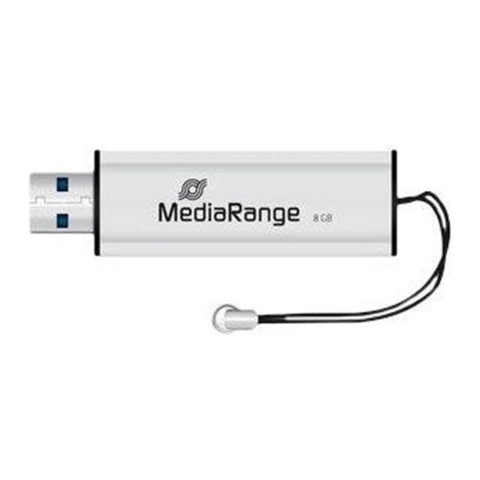 MediaRange USB-Stick schwarz, silber 8 GB, 1 St.