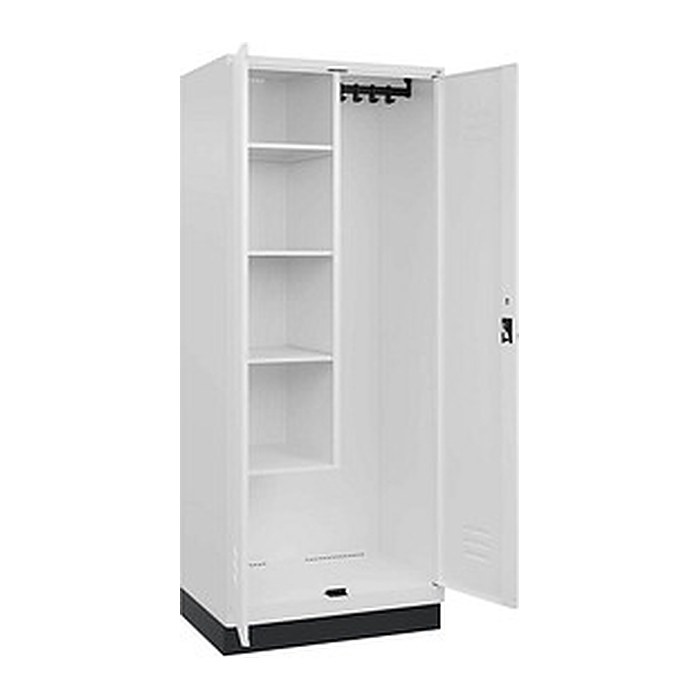 CP Putzmittelschrank Classic PLUS 080120-02 S10014 verkehrsweiß 4 Fachböden 80,0 x 50,0 x 195,0 cm, aufgebaut, 1 St.