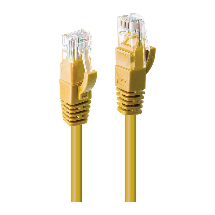 LINDY Patchkabel Cat6 U/UTP gelb 1.00m