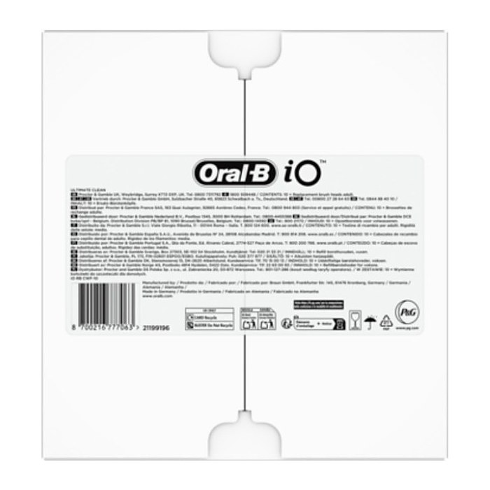 Oral-B iO Ultimative Reinigung Zahnbürstenaufsätze, 10 St.