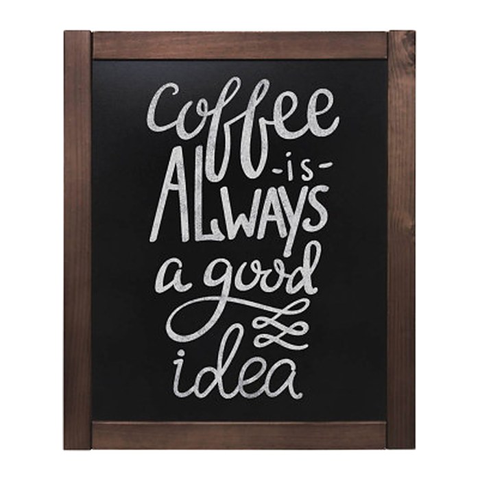 Showdown® Displays Kreidetafel Natura 50,0 x 60,0 cm Dark Wood