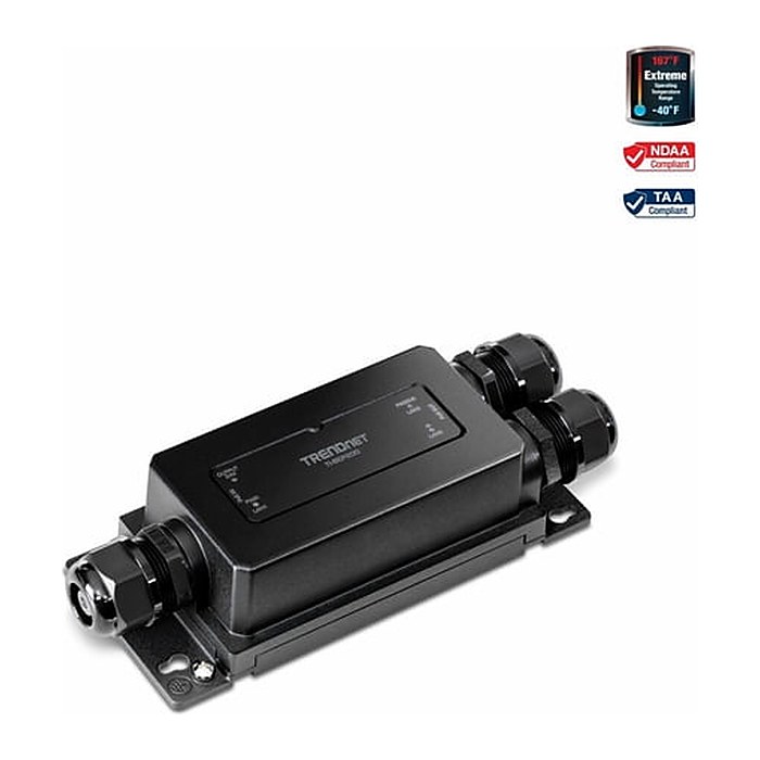 TRENDnet Industrial Outdoor Extender Gbit PoE++ aktiv/passiv